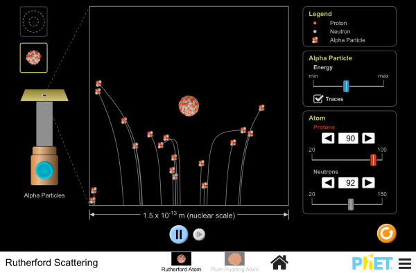 Rutherford Scattering Screenshot