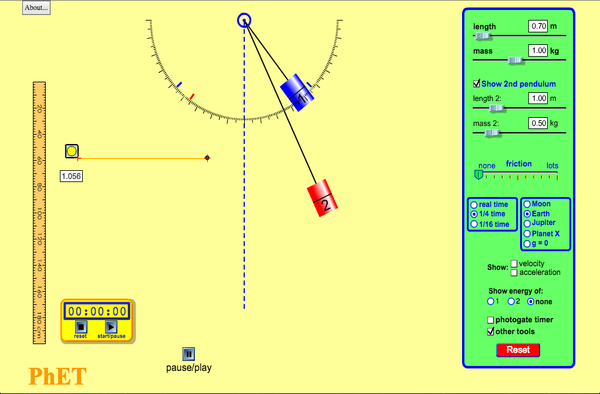 Pendulum Lab Screenshot